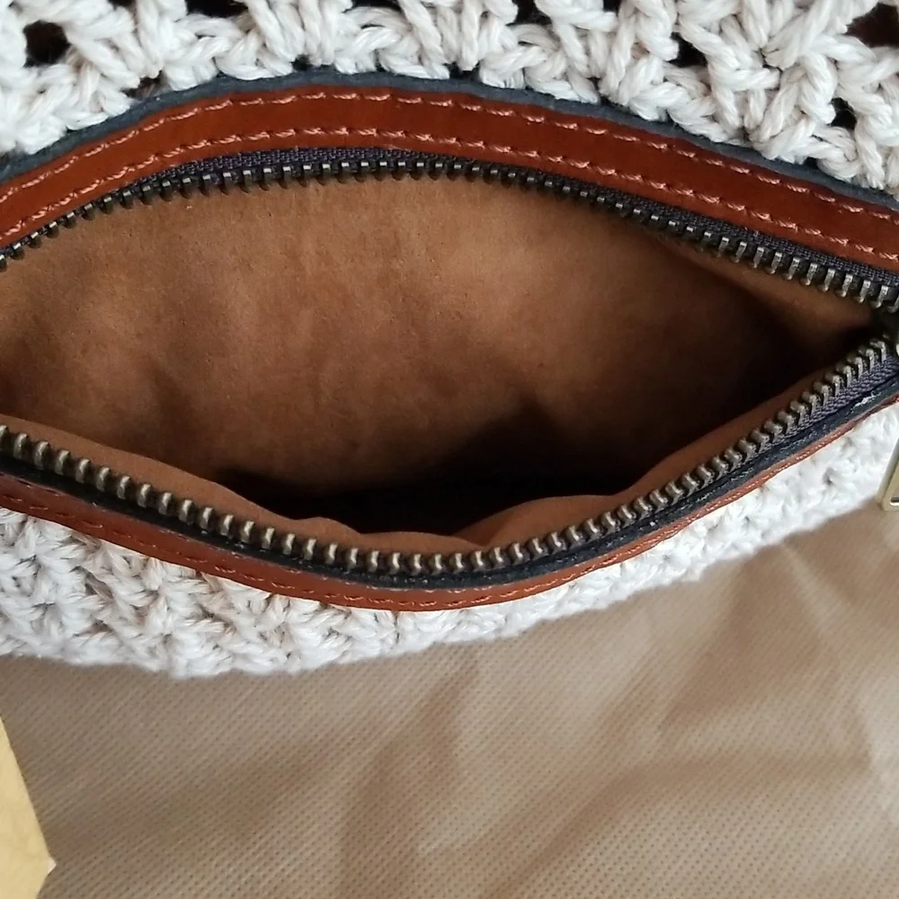 New Patricia Nash Mazara Crochet Tote Bag - Picture 7 of 14